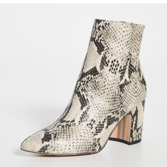 Sam Edelman Shoes - Sam Edelman Hilty Snakeskin Block Heel Boot